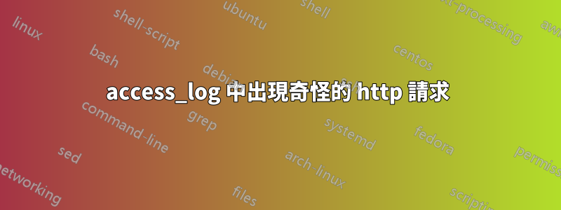 access_log 中出現奇怪的 http 請求