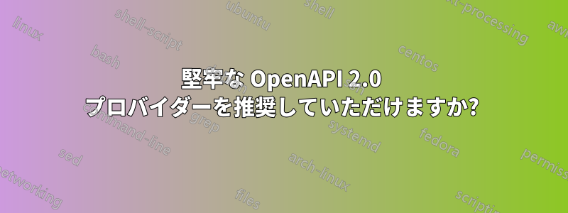 堅牢な OpenAPI 2.0 プロバイダーを推奨していただけますか?