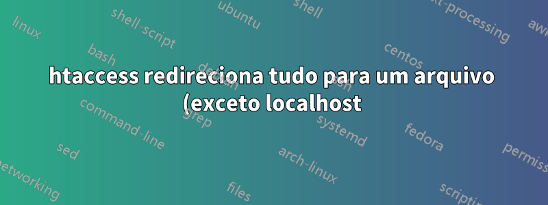 htaccess redireciona tudo para um arquivo (exceto localhost)