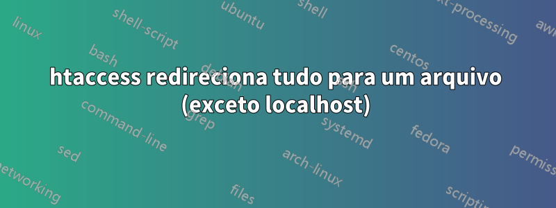 htaccess redireciona tudo para um arquivo (exceto localhost)