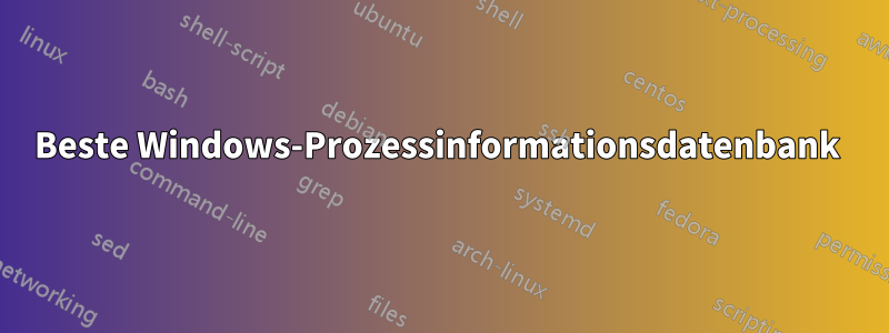 Beste Windows-Prozessinformationsdatenbank 