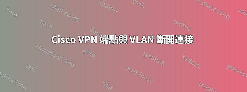 Cisco VPN 端點與 VLAN 斷開連接