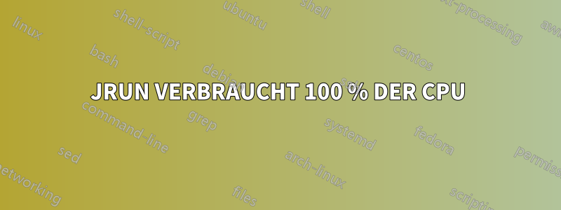 JRUN VERBRAUCHT 100 % DER CPU