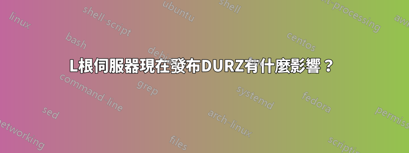 L根伺服器現在發布DURZ有什麼影響？