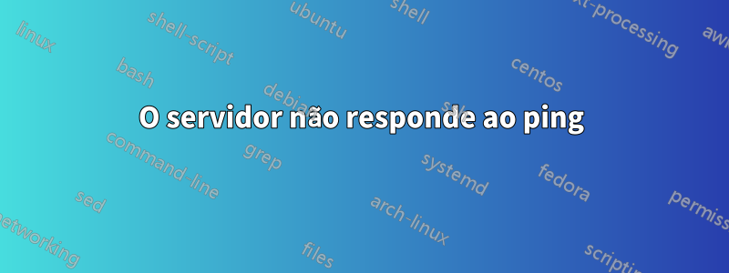 O servidor não responde ao ping