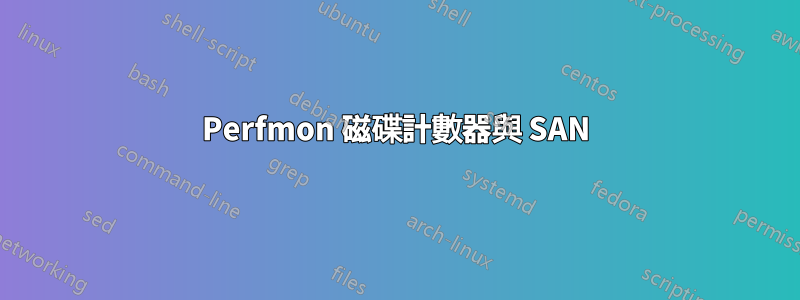 Perfmon 磁碟計數器與 SAN