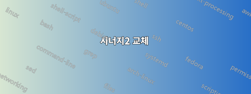 시너지2 교체