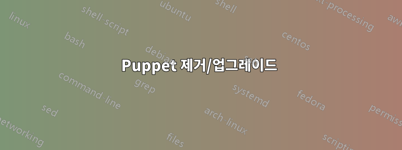 Puppet 제거/업그레이드