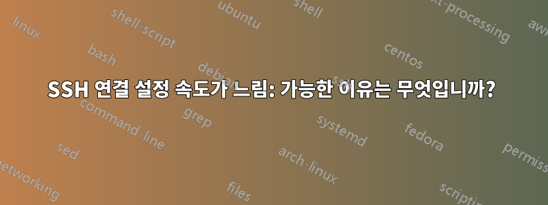 SSH 연결 설정 속도가 느림: 가능한 이유는 무엇입니까?