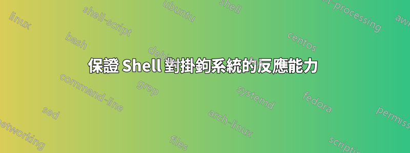 保證 Shell 對掛鉤系統的反應能力