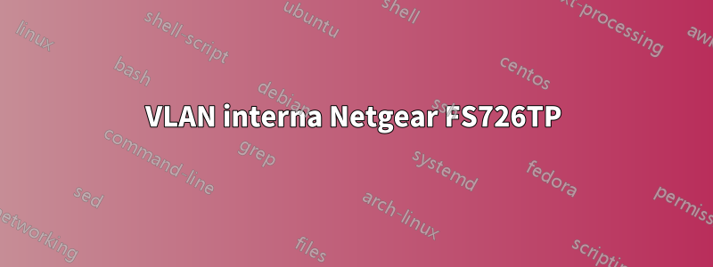 VLAN interna Netgear FS726TP