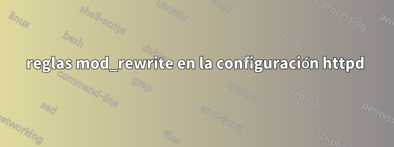 reglas mod_rewrite en la configuración httpd