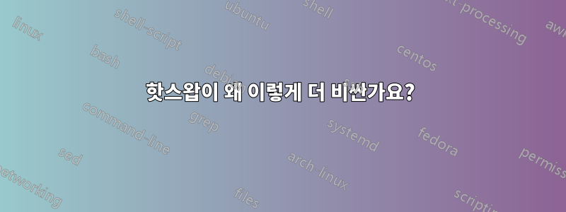 핫스왑이 왜 이렇게 더 비싼가요?