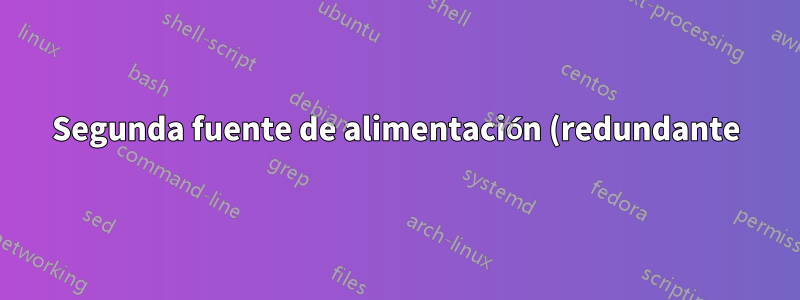 Segunda fuente de alimentación (redundante) para un enrutador Cisco 3825