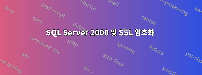 SQL Server 2000 및 SSL 암호화