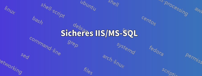 Sicheres IIS/MS-SQL 
