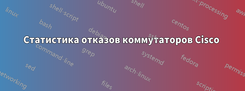Статистика отказов коммутаторов Cisco