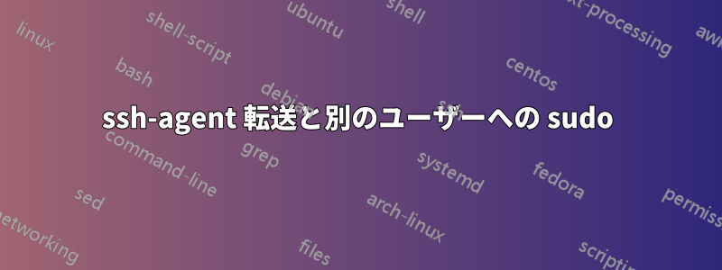 ssh-agent 転送と別のユーザーへの sudo