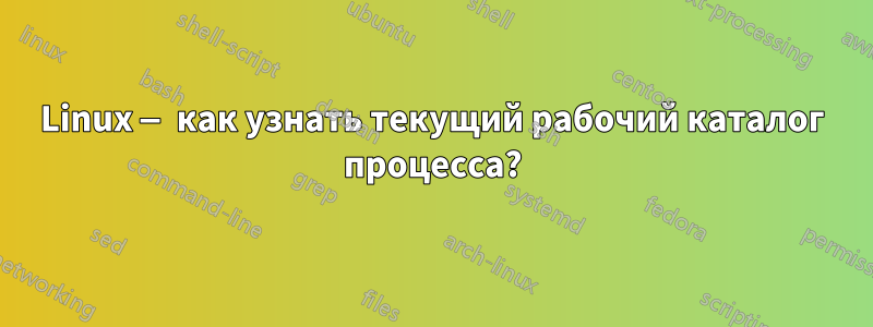 Linux — как узнать текущий рабочий каталог процесса?