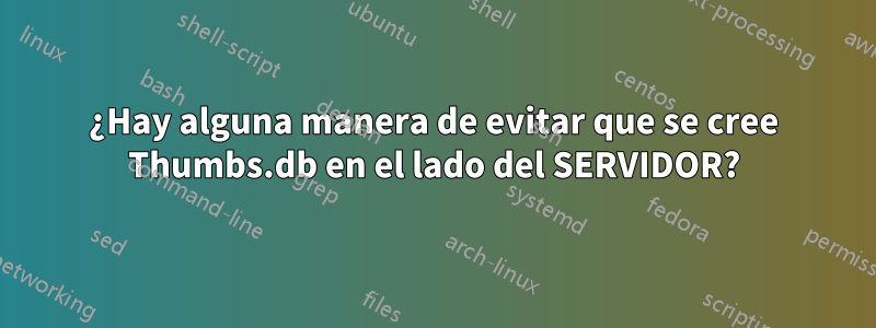 ¿Hay alguna manera de evitar que se cree Thumbs.db en el lado del SERVIDOR?