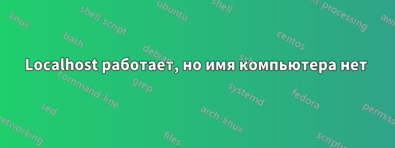 Localhost работает, но имя компьютера нет