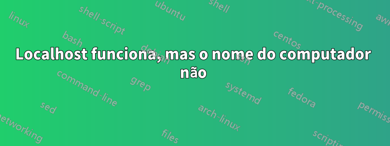 Localhost funciona, mas o nome do computador não