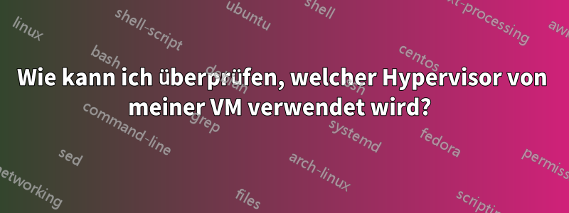 Wie kann ich überprüfen, welcher Hypervisor von meiner VM verwendet wird? 