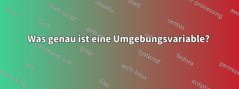 Was genau ist eine Umgebungsvariable?