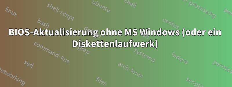 BIOS-Aktualisierung ohne MS Windows (oder ein Diskettenlaufwerk)