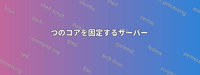 1つのコアを固定するサーバー