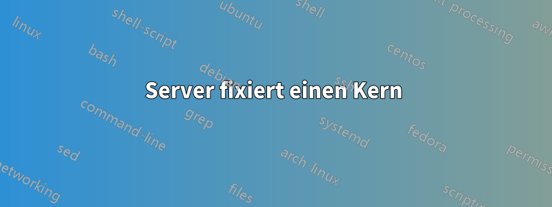 Server fixiert einen Kern