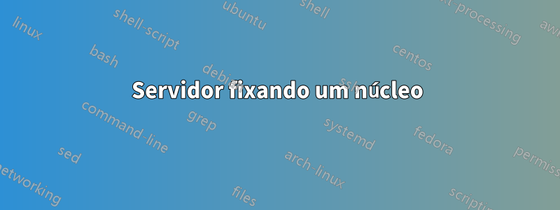 Servidor fixando um núcleo