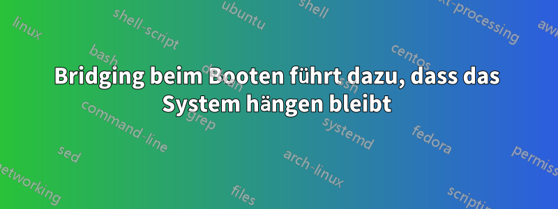 Bridging beim Booten führt dazu, dass das System hängen bleibt