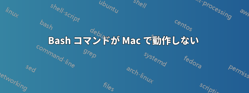 Bash コマンドが Mac で動作しない