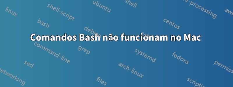 Comandos Bash não funcionam no Mac