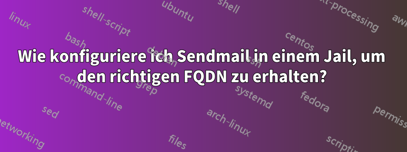 Wie konfiguriere ich Sendmail in einem Jail, um den richtigen FQDN zu erhalten?