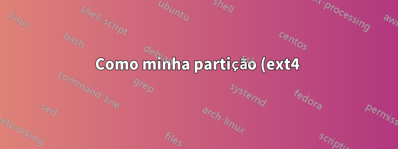 Como minha partição (ext4) sabe o tamanho do espaço usado/livre?