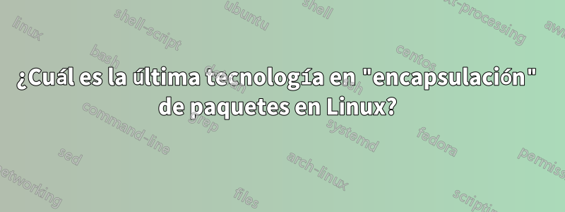 ¿Cuál es la última tecnología en "encapsulación" de paquetes en Linux? 