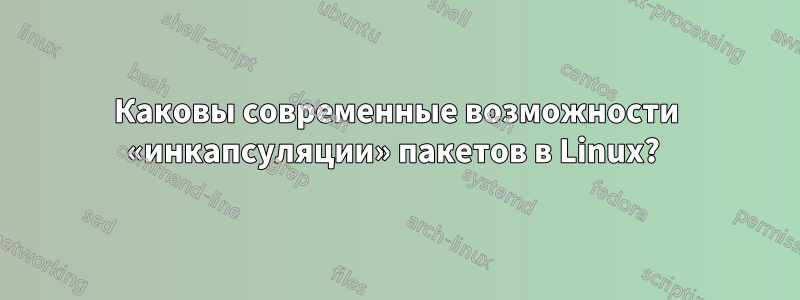 Каковы современные возможности «инкапсуляции» пакетов в Linux? 