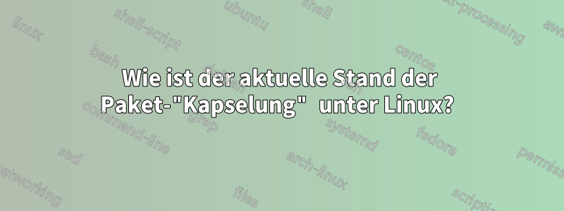 Wie ist der aktuelle Stand der Paket-"Kapselung" unter Linux? 