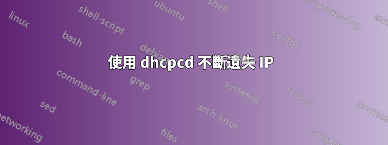 使用 dhcpcd 不斷遺失 IP 