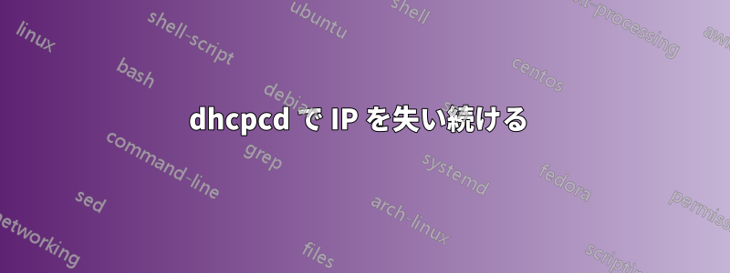 dhcpcd で IP を失い続ける 