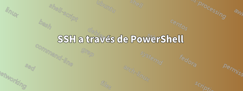 SSH a través de PowerShell