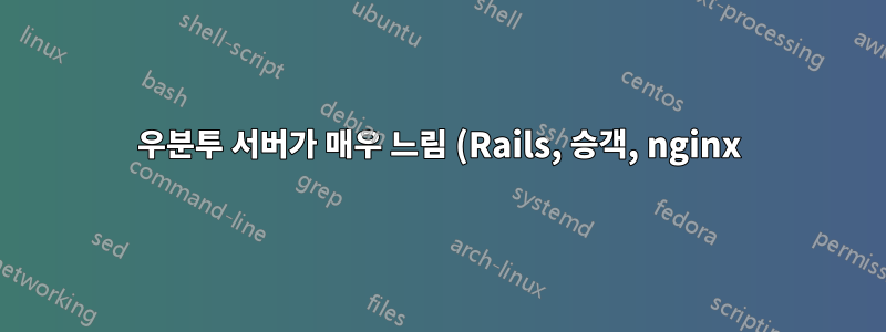 우분투 서버가 매우 느림 (Rails, 승객, nginx)