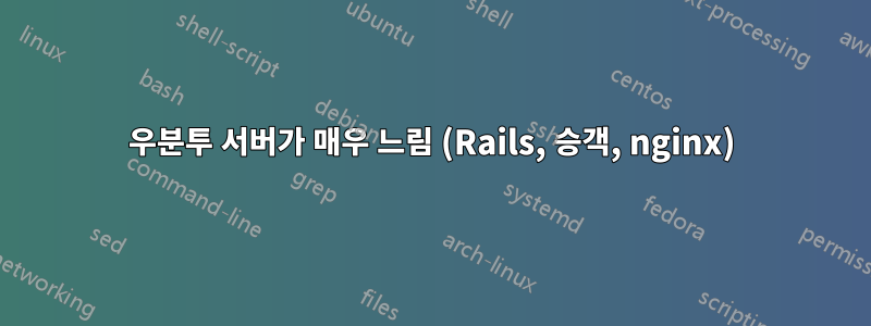 우분투 서버가 매우 느림 (Rails, 승객, nginx)