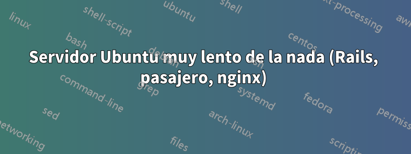 Servidor Ubuntu muy lento de la nada (Rails, pasajero, nginx)