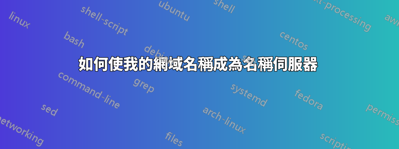 如何使我的網域名稱成為名稱伺服器