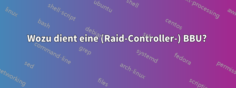 Wozu dient eine (Raid-Controller-) BBU?