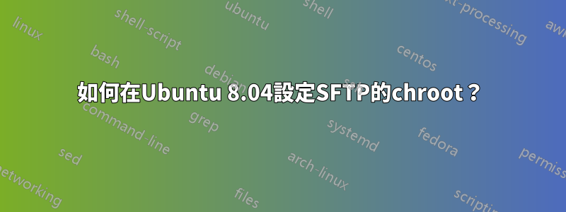 如何在Ubuntu 8.04設定SFTP的chroot？