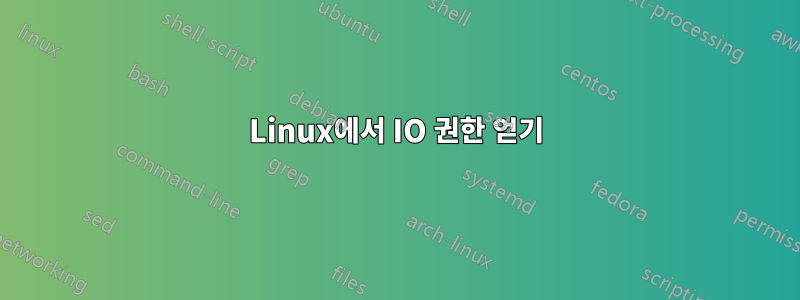 Linux에서 IO 권한 얻기